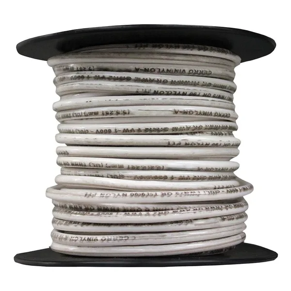 100 ft. 14 Gauge White Solid Copper THHN Wire