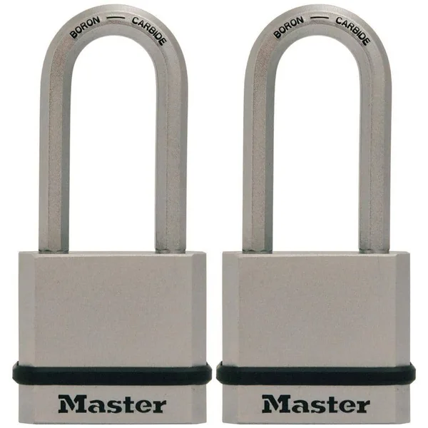 Heavy Duty Outdoor Padlock with Key, 1-3/4 in. Wide, 2 Pack