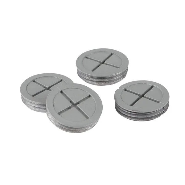1 in. Metallic Weatherproof Box Closure Plug, Gray (4-Pack)