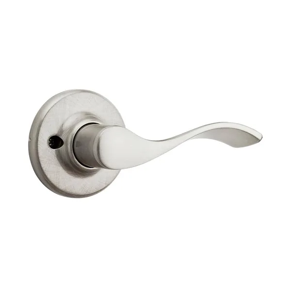 Balboa Satin Nickel Right-Handed Half-Dummy Door Handle featuring Microban Technology