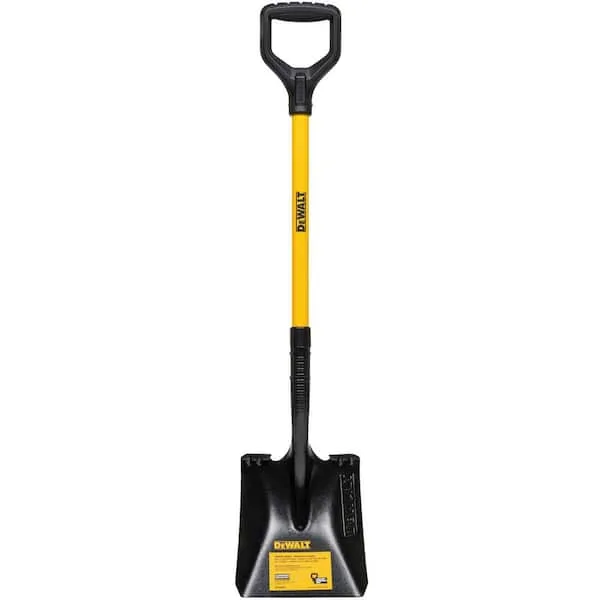32 in. Fiberglass D-Handle Carbon Steel Transfer Shovel