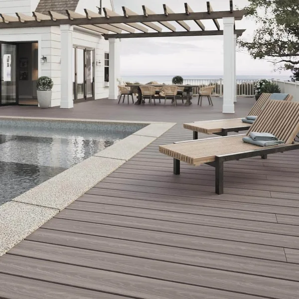 ArmorGuard 15/16 in. x 5-1/4 in. x 16 ft. Coastal Gray Grooved Edge Capped Composite Decking Board