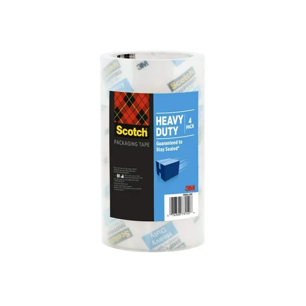 1.88 in. x 54.6 yds. Heavy Duty Shipping Packaging Tape (4-Pack)