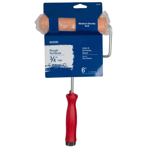6 in. x 3/4 in. Polyester Knit Mini Paint Roller with Frame