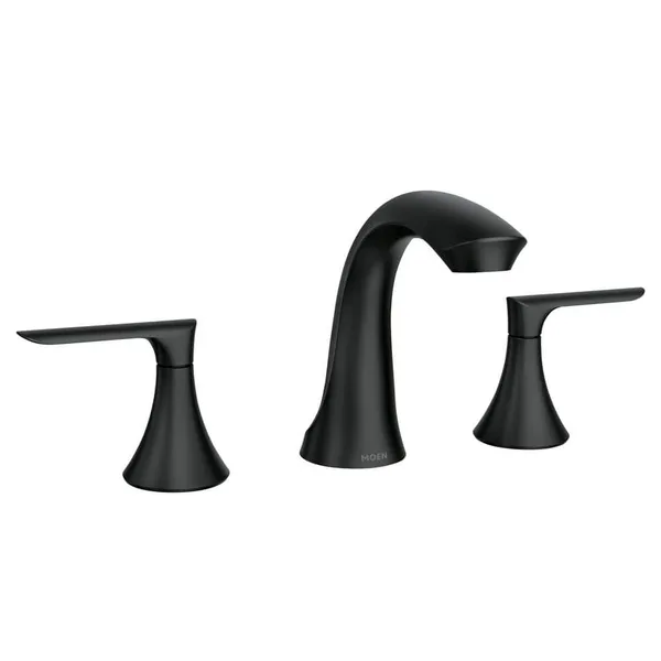 Findlay 8 in. Widespread 2-Handle Bathroom Faucet in Matte Black (Valve Included)