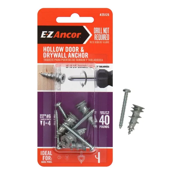 Stud Solver 40 lbs. Drywall and Stud Anchors (4-Pack)