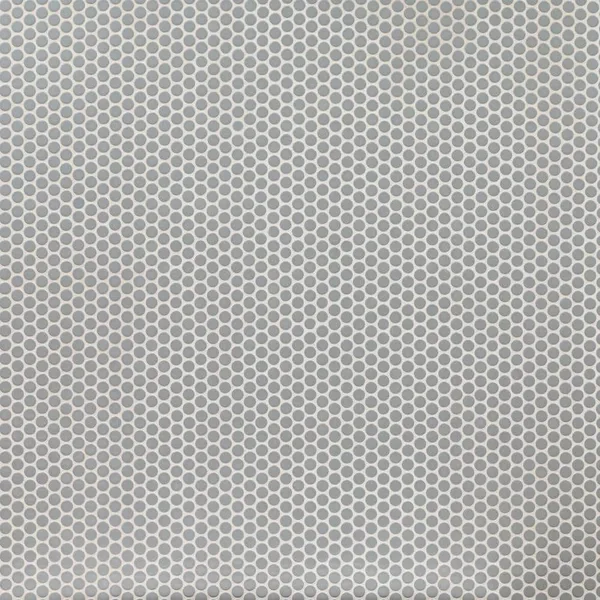 Gray Glossy Penny Round 11.3 in. x 12.2 in. x 6 mm Porcelain Mesh Mounted Mosaic Tile (0.96 sq. ft. / Each)