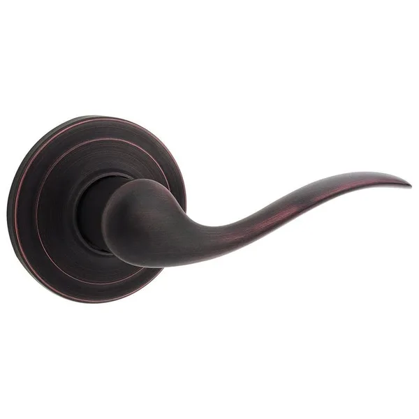 Tustin Venetian Bronze Right-Handed Half-Dummy Door Lever with Microban Antimicrobial Technology