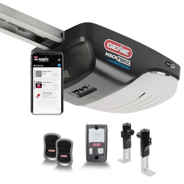 Signature Series 2 HPc Screw Drive Wi-Fi Enabled Smart Home Garage Door Opener, 3-Button Remotes and Wall Console