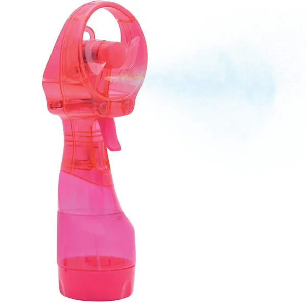 Deluxe 3.07 in. Water Misting Personal Fan Raspberry