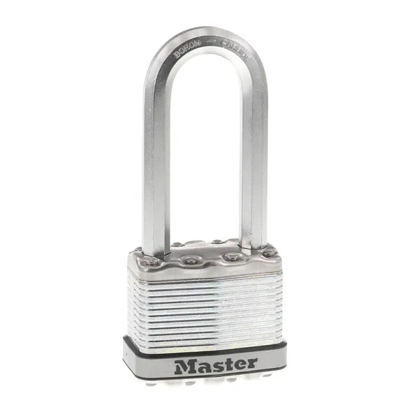 Heavy Duty Outdoor Padlock with Key, 2 in. Wide, 2-1/2 in. Shackle