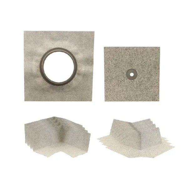 12-Piece Waterproof Underlayment Shower Kit Use for Plumbing Fixtures and Corners